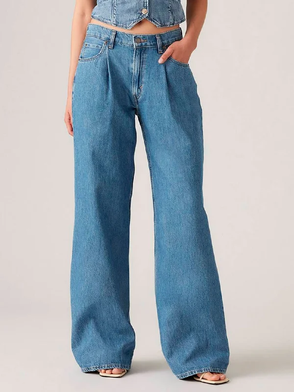 Must-have For Autumn And Winter Denim Design Baggy Dad Wide Leg Cause And Effect Jean
