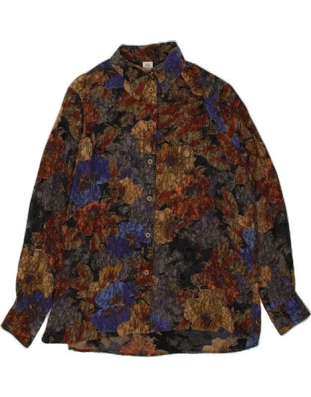 Design And Tailoring WALBUSCH Womens Shirt Blouse IT 42 Medium Multicoloured Floral Viscose