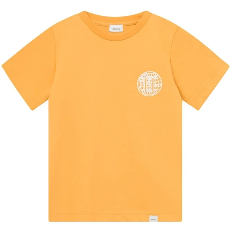 Cool Style Les Deux Kids Mustard Yellow/Ivory Globe T-Shirt