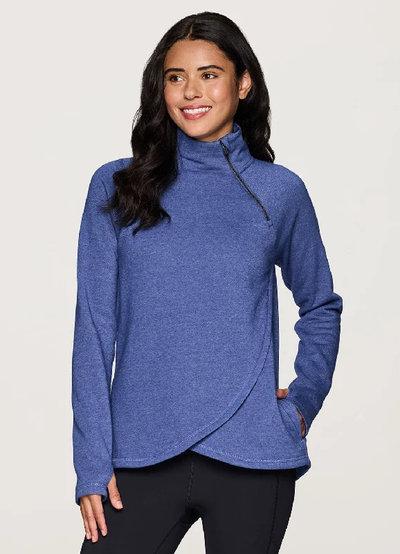 Design Perception Prime Ready To Roll Fleece Zip Mock Neck Pullover