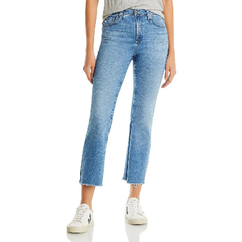 Youthful Street Fashion Age-reducing Style Adriano Goldschmied Womens Frayed Hem Denim Bootcut Jeans Youthful Street Fashion Age-reducing Style Adriano Goldschmied Womens Frayed Hem Denim Bootcut Jeans