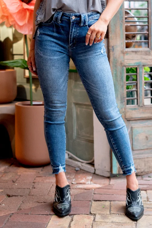 High Street Design Personalized Wear Sade High Rise Ankle Skinny