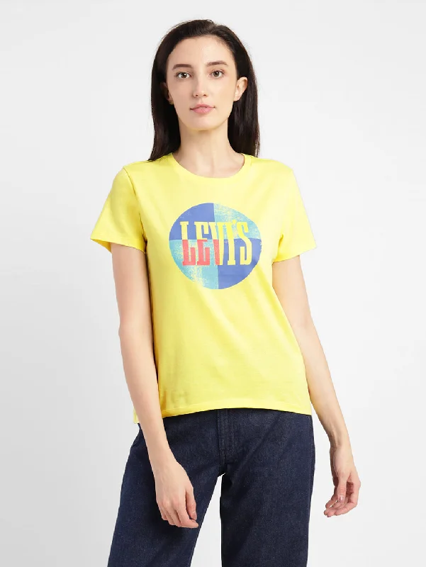 Street Personality Style Women's Graphic Print Round Neck T-shirt