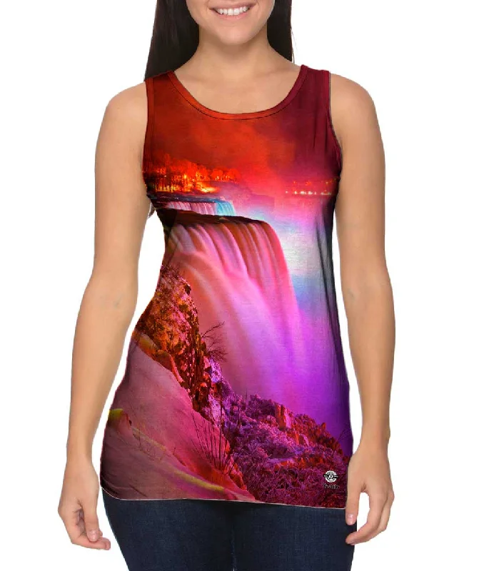 Comfortable Mind Unique Design Glowing Niagara Falls Winter