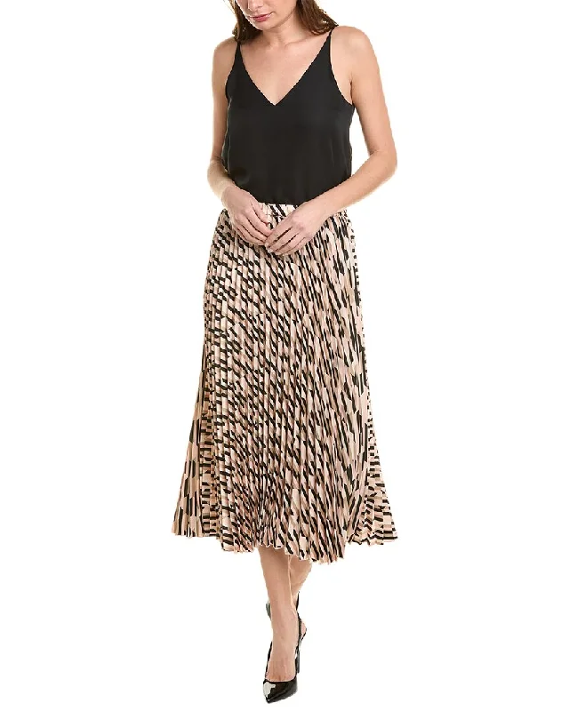 Minimal Style Warm And Comfortable Anne Klein Accordion Pleated Skirt