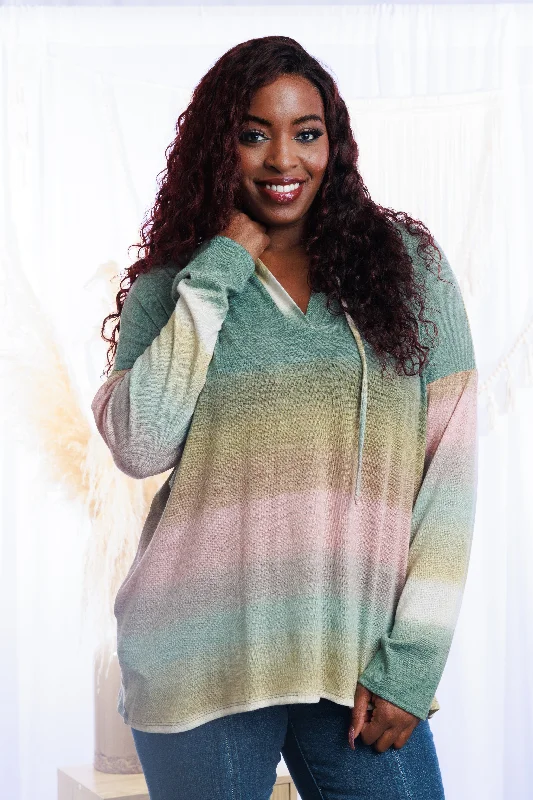 High Street Design Elegant Tailoring Autumn Gradients Hoodie