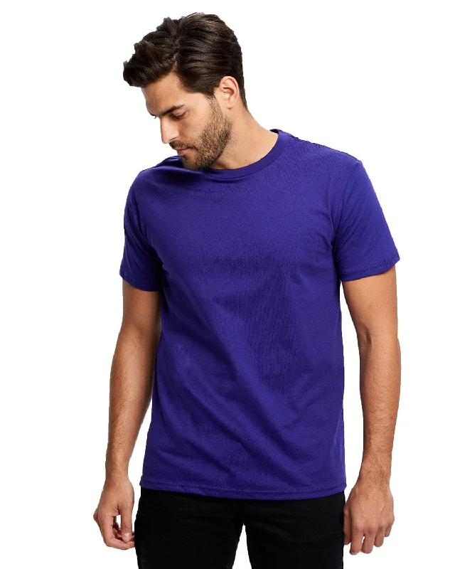 Goddess Style US Blanks Mens Made in USA Short Sleeve Crew T-Shirt | Laker Purple