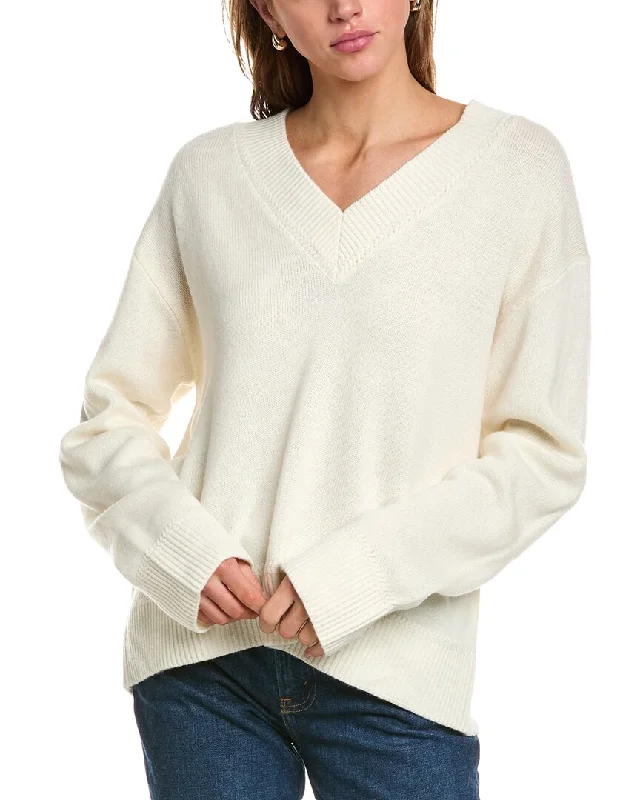 Fresh And Fashionable Minimalism Femme Society Wool Sweater
