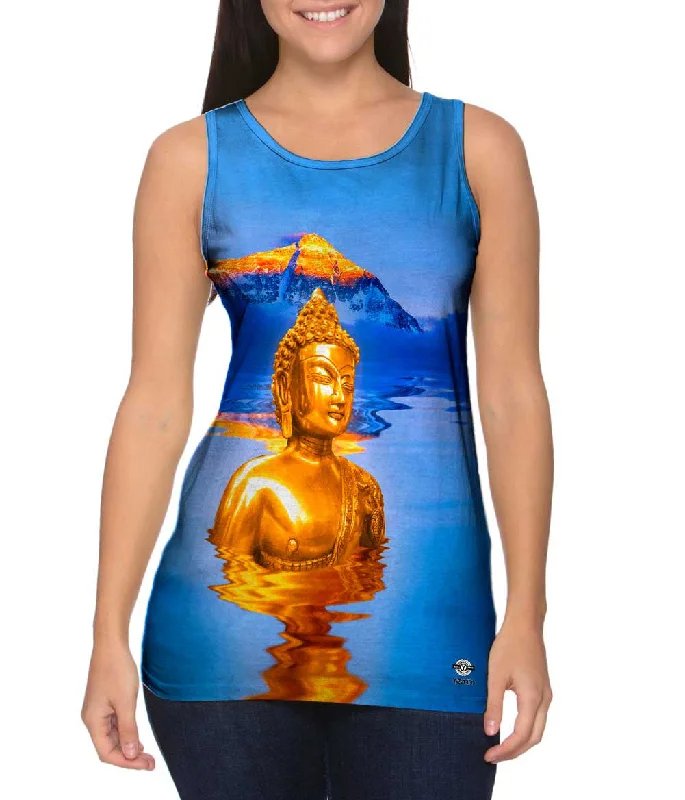 Personalized Series Youthful Golden Peaks Buddha And Mount Everest