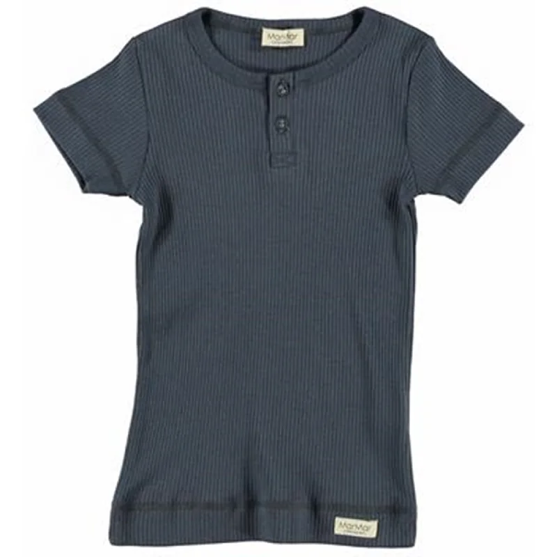 Classic And Versatile Exclusive Customization MarMar Modal T-Shirt K/Æ Blue