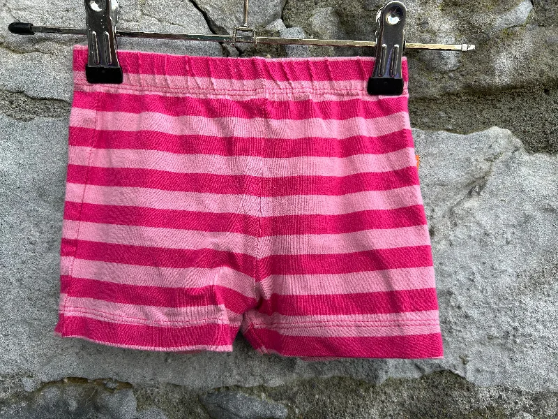 Avant-garde Design Exquisite Embroidery Pink stripy shorts   0-3m (56-62cm)