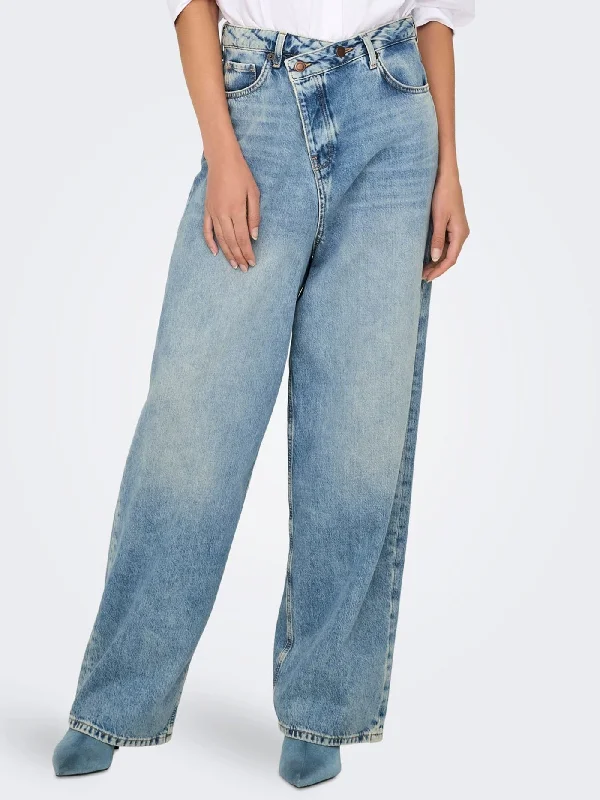High-quality Styles Romantic Data Echo Wide Jeans