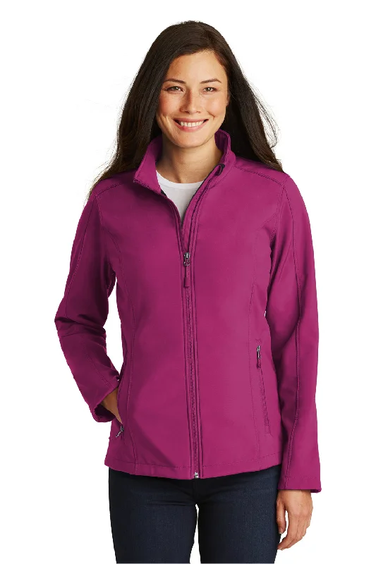 Advanced Customization Port Authority Womens Core Wind & Water Resistant Full Zip Jacket - Very Berry Purple