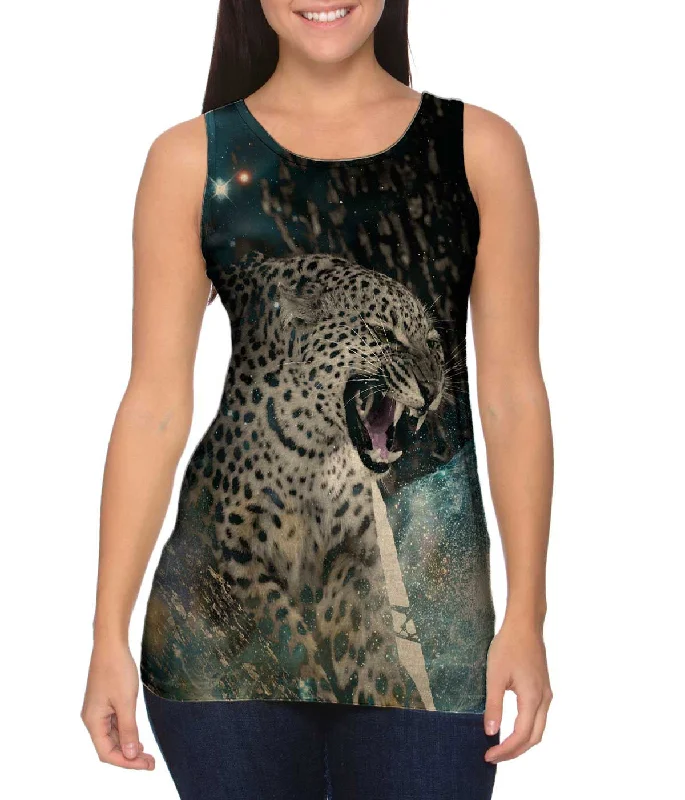 High waist design Fierce Space Leopard