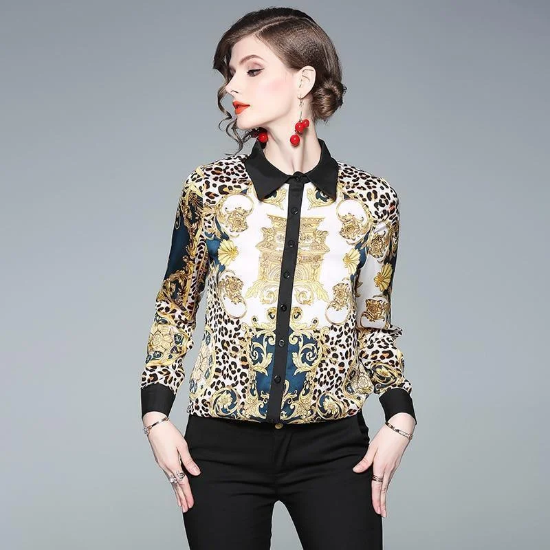 Sports Fashion Youthful Street Fashion Vintage Dreams Silk Shirt