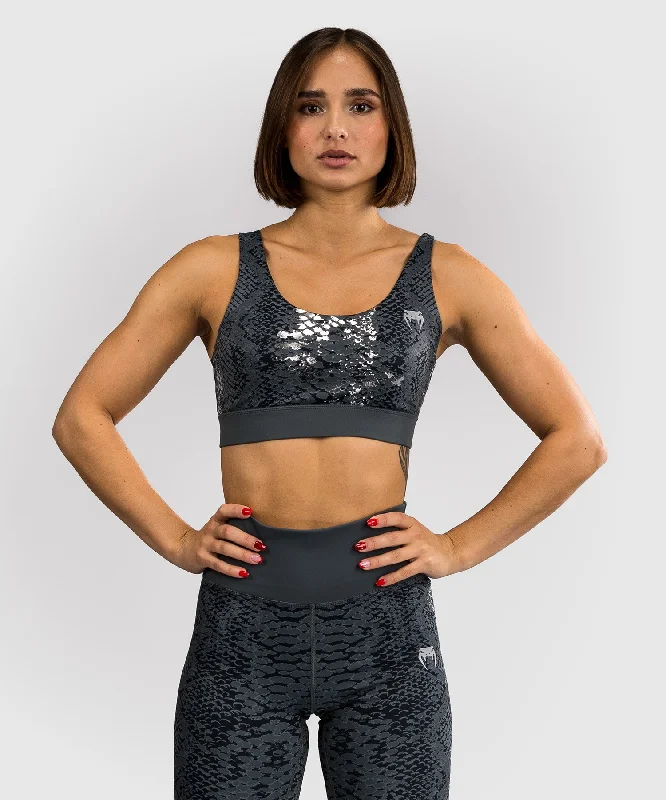 Sports Casual Style Venum Amazonia Women’s Sports Bra - Dark Grey