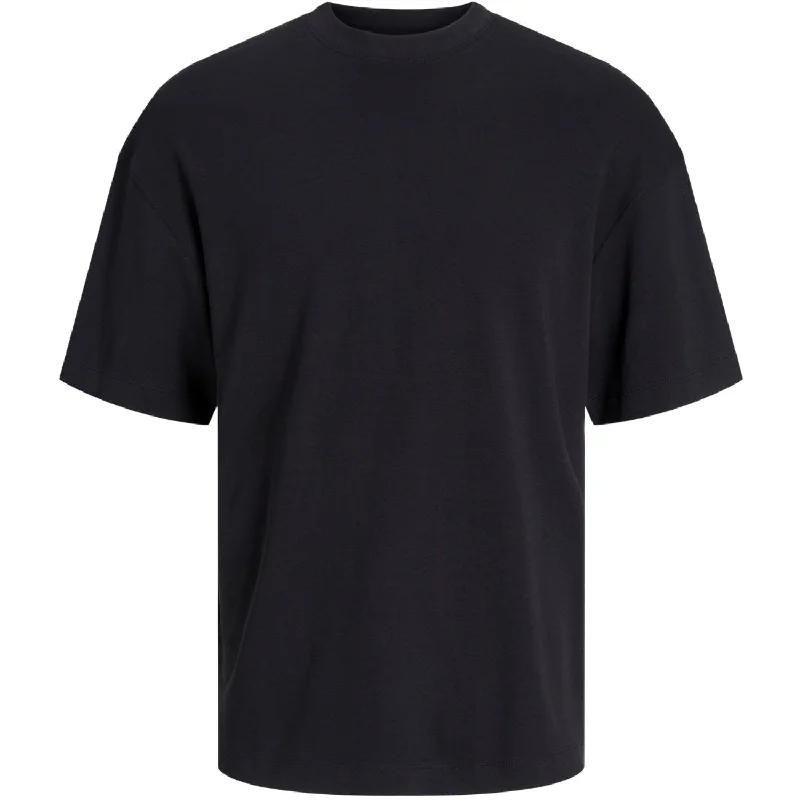 Street Style Jack & Jones Junior Black Eurban Edge T-Shirt Noos