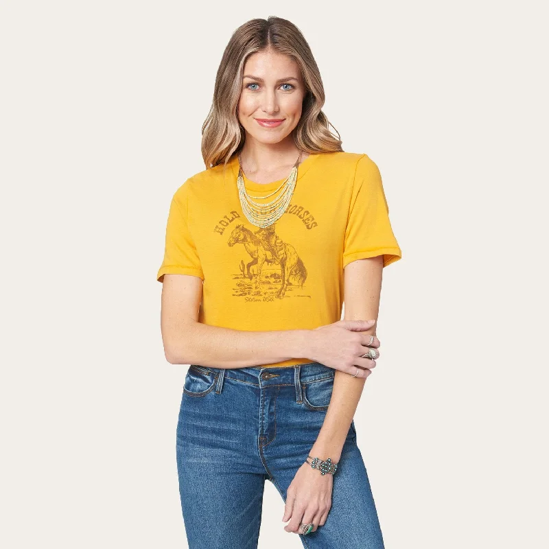 Sports Vitality Style Hold Your Horses Graphic Tee