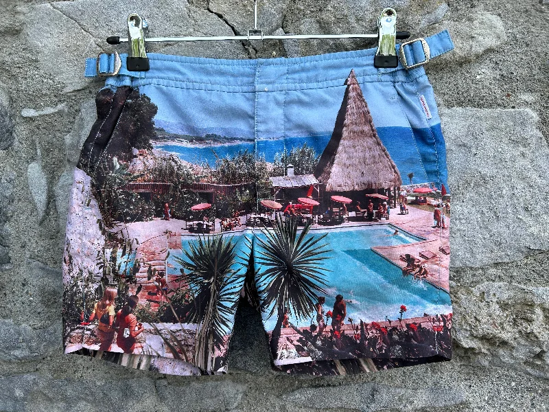 High Street Fashion Urban Sense Tropical beach swim shorts  10y (140cm)