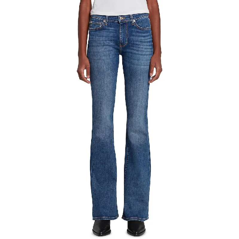 Classic Style Comfortable And Casual 7 For All Mankind Womens Mid-Rise Faded Bootcut Jeans Classic Style Comfortable And Casual 7 For All Mankind Womens Mid-Rise Faded Bootcut Jeans