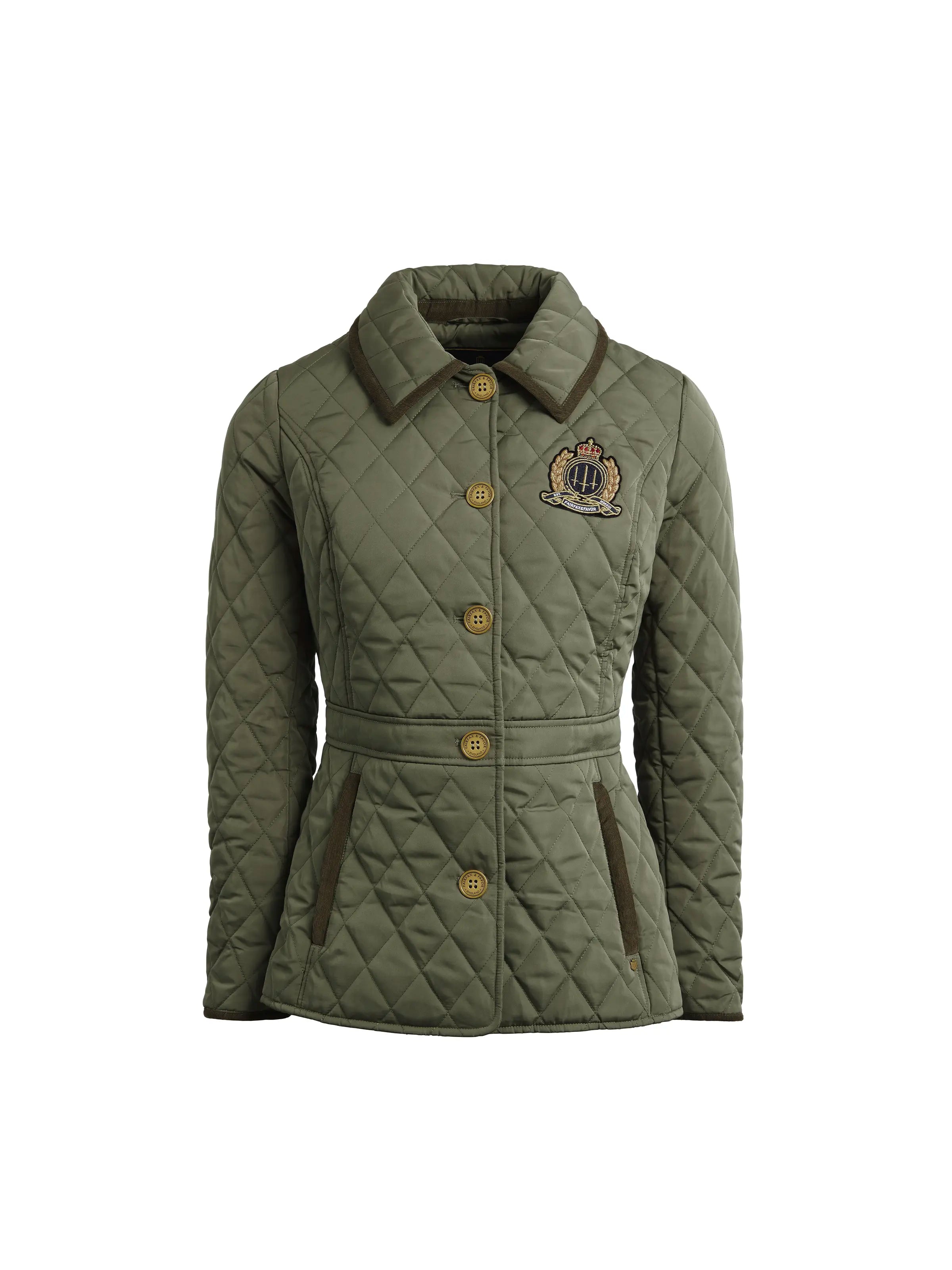 Elegant Design Ethnic Style Bella Quilted Jacket - Sage