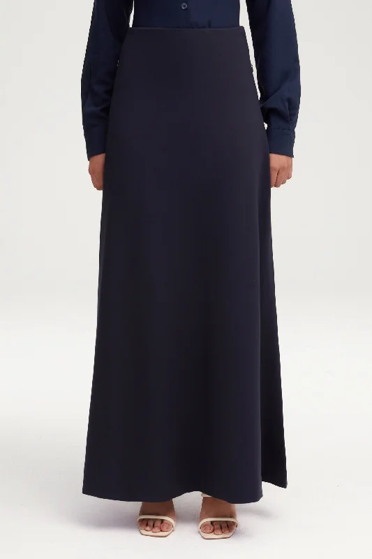 Short skirt design Essential Jersey A-Line Maxi Skirt - Navy Blue