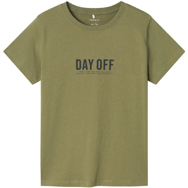 Street Cool Trendy And Casual Name It Oil Green Hakke T-Shirt