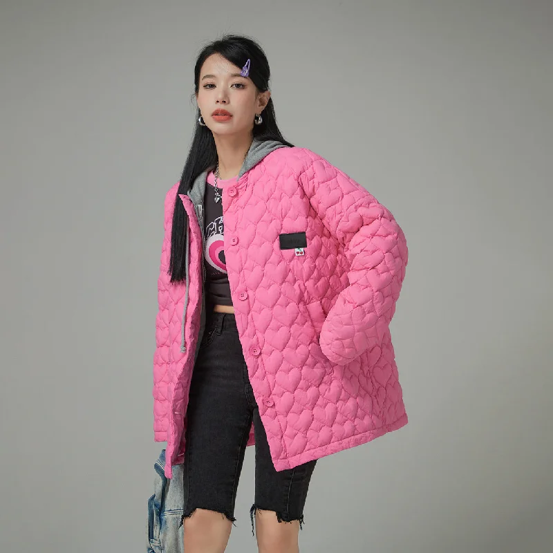 Exquisite Tailoring High-end Fabrics Light That Is Shining Loose-Fit Padded Jacket