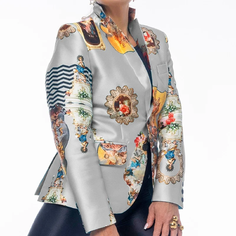 Spring Fashion New Products Woman´s blazer jacket sicily grey