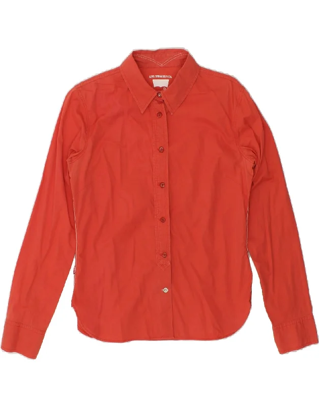Fresh And Capable Casual And Comfortable LEVI'S Womens Shirt UK 10 Small Red