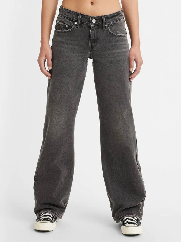 Fashionable Items Classic And Versatile Low Loose Wish Me Luck Jeans