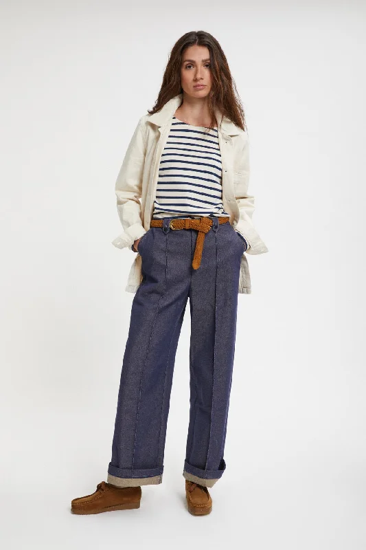 Sports Casual Style Pin Seventies Denim Pant