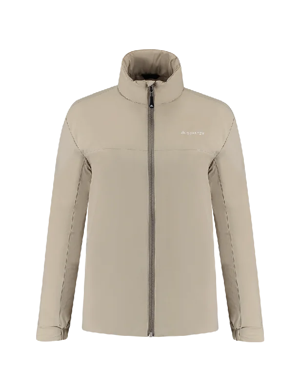 Warm and substantial All weather Mid-layer Jacket Beige | Women