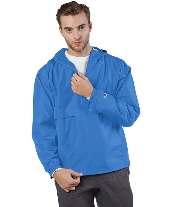Soft And Comfortable Stunning Fashion CO200 - Champion Adult Packable Anorak 1/4 Zip Jacket