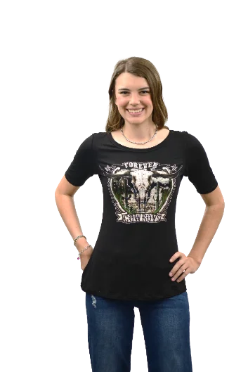 Retro Fashion French Style Women's Liberty Wear T-Shirt #7042