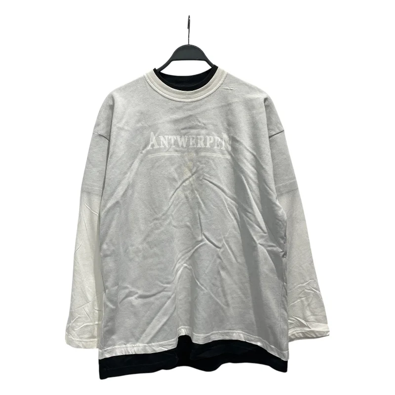 Sports outdoor style VETEMENTS/LS T-Shirt/S/Cotton/WHT/Antwerpen Long Sleeve