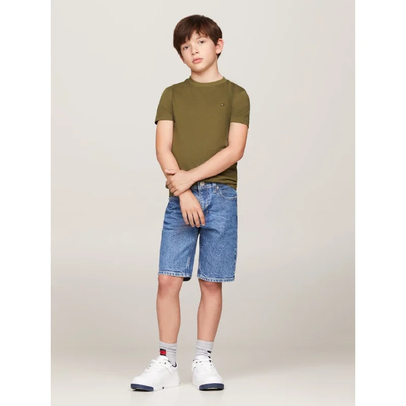 Fresh And Capable Sports And Leisure Tommy Hilfiger Utility Olive Essential Cotton Tee S/S Fresh And Capable Sports And Leisure Tommy Hilfiger Utility Olive Essential Cotton Tee S/S