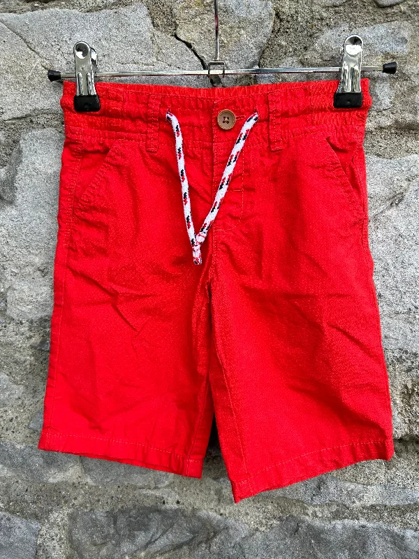 Sports Trend High Street Style Red shorts   2-3y (92-98cm)