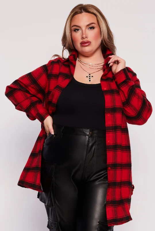 Sports Casual Style Plus Size Ruched Side Button Front Shirt