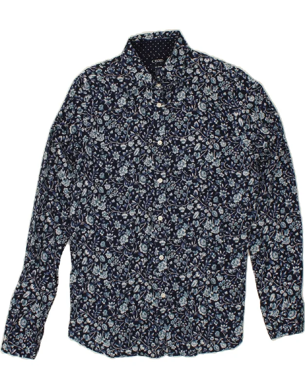 Classic Style Age-reducing Style CHAPS Womens Shirt UK 12 Medium Navy Blue Floral