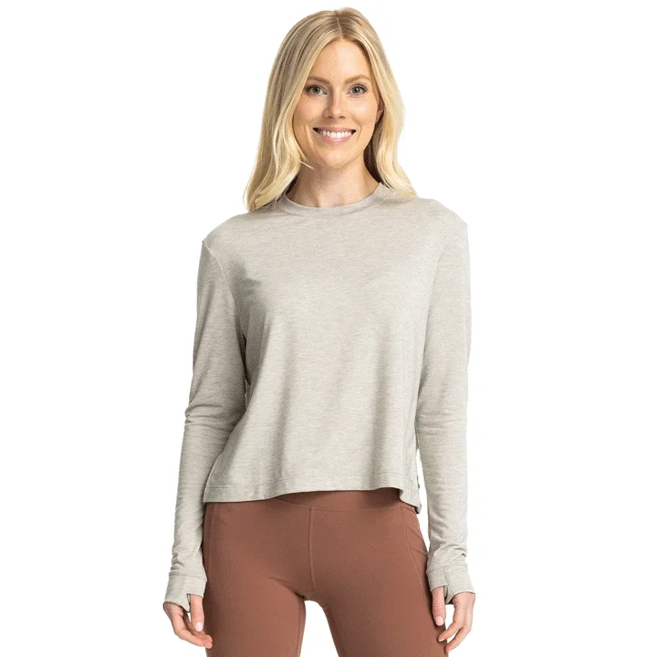 Comfortable And Simple Free Fly Elevate Long Sleeve Womens