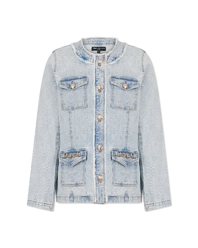 Modern Tailoring Trendy Items Generation Love Larsa Denim Jacket