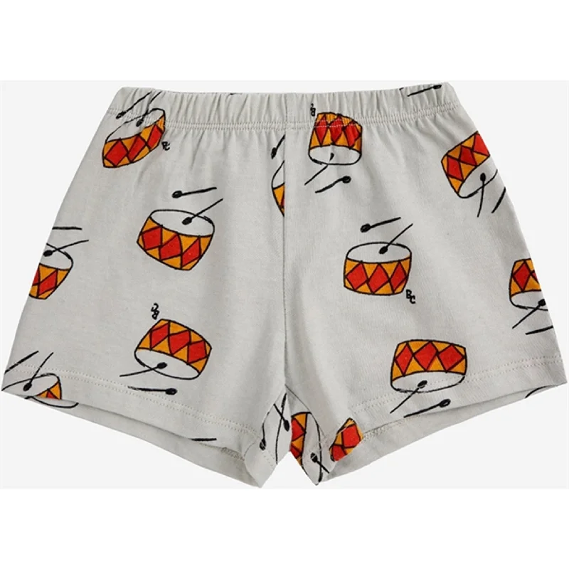 Sports Trend Personalized Clothing Bobo Choses Baby Play The Drum All Over Mini Shorts Beige