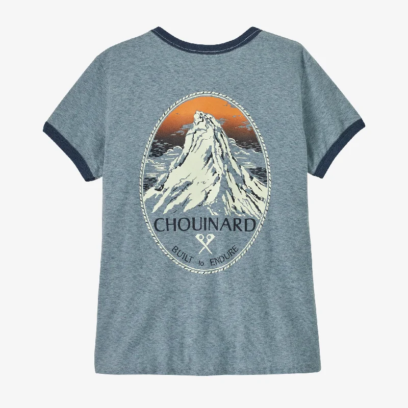 Exquisite Embroidery Autumn Selection Women's Chouinard Crest Ringer Responsibili-Tee® Exquisite Embroidery Autumn Selection Women's Chouinard Crest Ringer Responsibili-Tee®