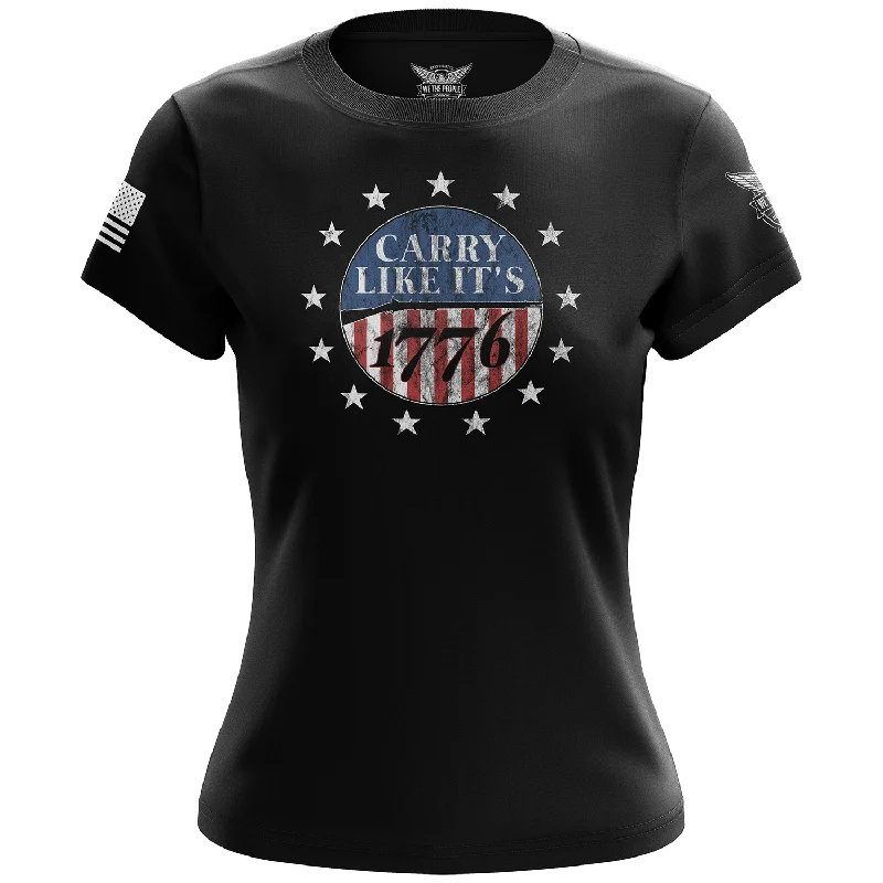 Must-have For Fashion Noble And Elegant Carry Like It's 1776 Women's Short Sleeve Shirt
