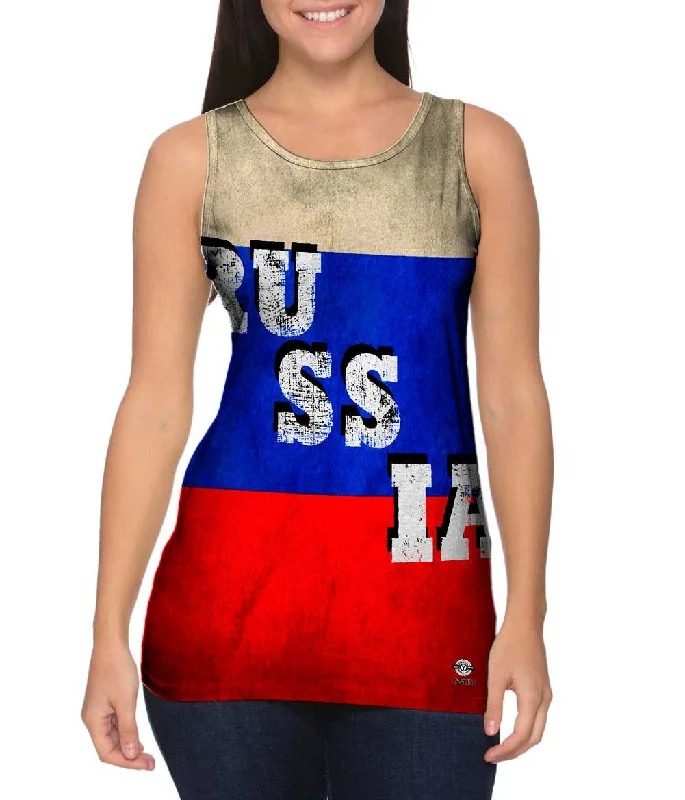 Retro Prints Relaxed And Casual Dirty Russia
