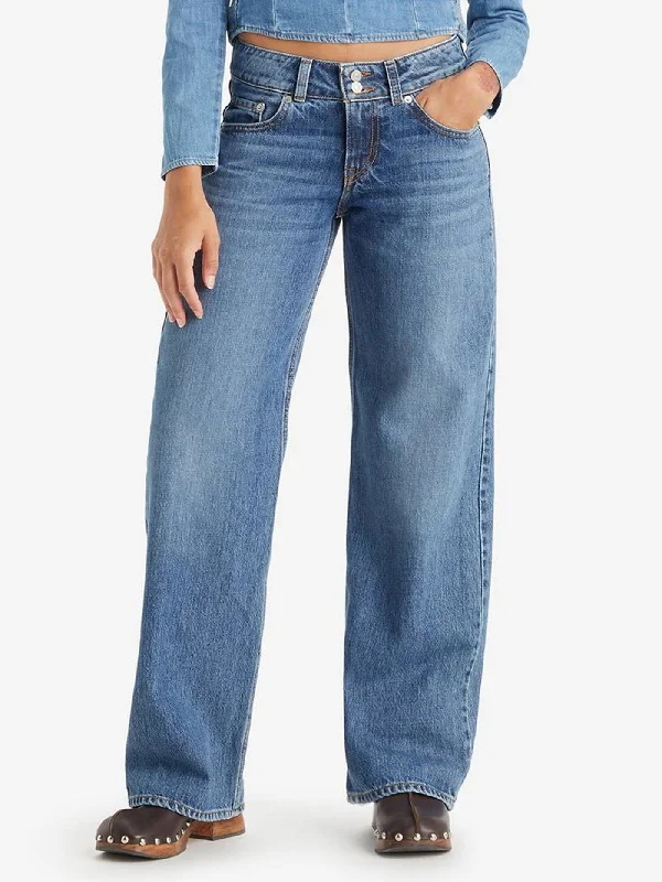 British Style Casual And Comfortable Superlow It's A Vibe Jeans