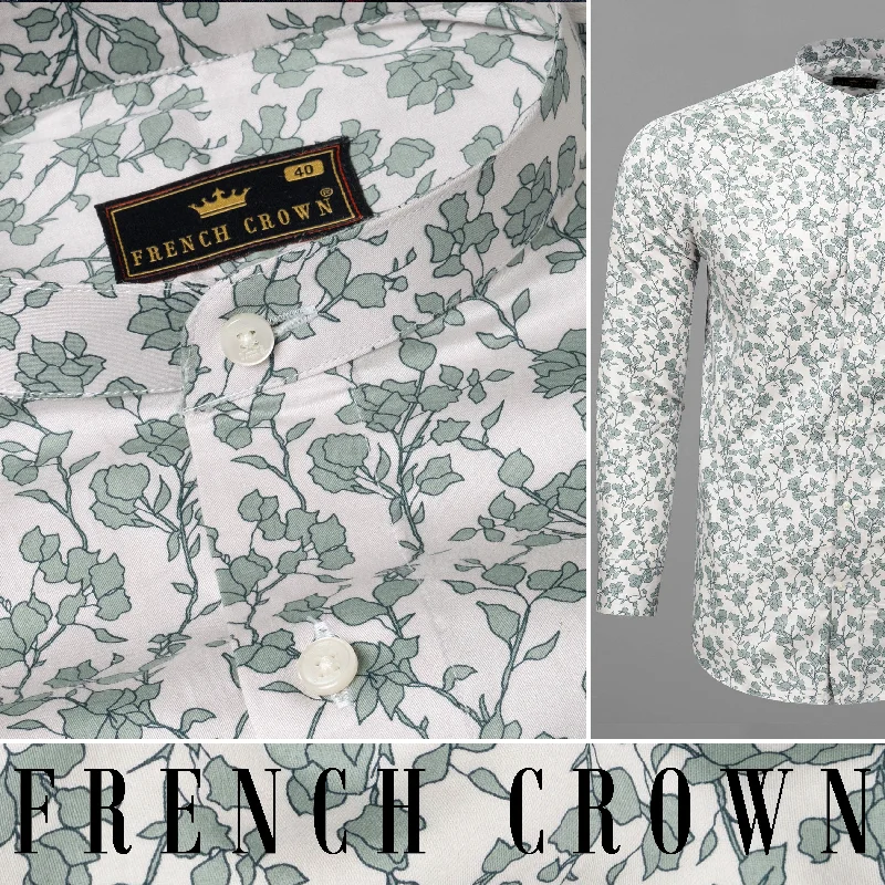 New Season Series Personalized Clothing Beige Floral Printed Super Soft Premium Cotton Shirt New Season Series Personalized Clothing Beige Floral Printed Super Soft Premium Cotton Shirt