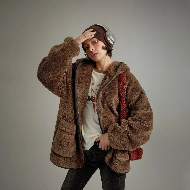 New Products Comfortable And Cold-proof Fleece Hooded Jacket
