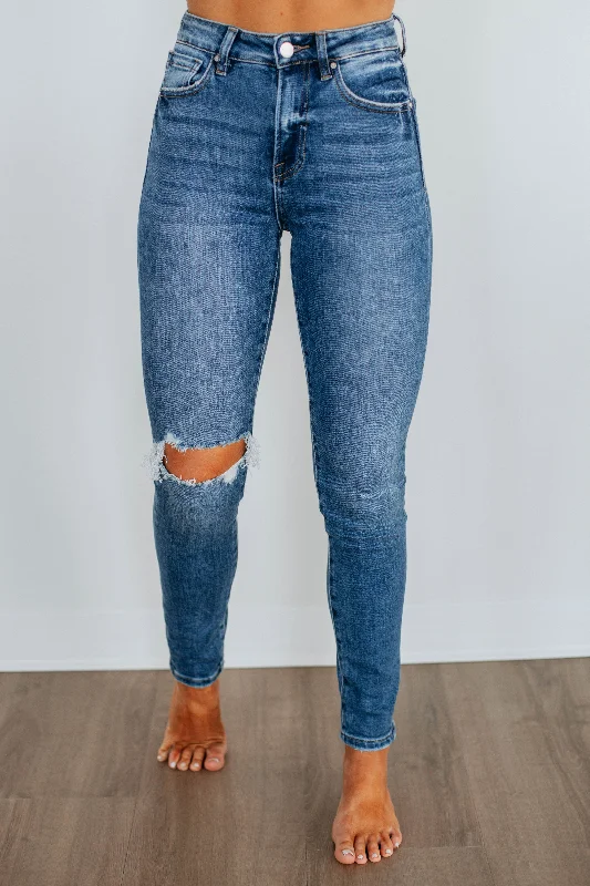 New Autumn And Winter Styles Embroidered Letters Autumn Risen Jeans